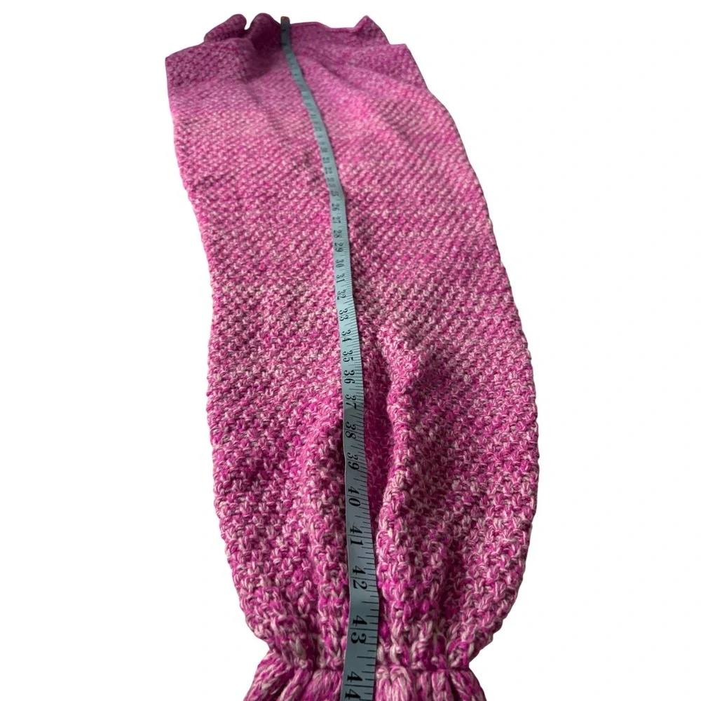 FYHAP‎ Mermaid Tail Blanket Pink Knit Cozy Soft Blanket 44